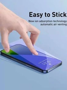 2 件装护眼手机钢化膜适用于 iPhone 16/16 Plus/16 Pro/16 Pro Max/15/15Pro/15 Plus/15 Pro Max - 淡紫色 - 查看 6