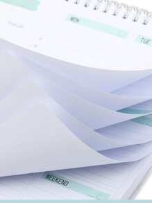 Trees 1pc Spiral Planner Pad - Blue - View 4