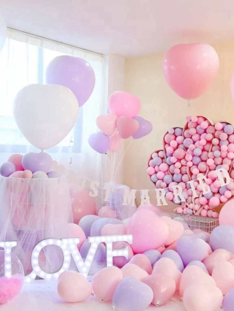 10pcs Heart Shaped Random Balloon
