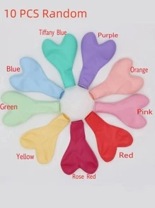 10pcs Heart Shaped Random Balloon