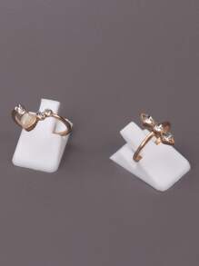 1 pieza Anillo Estante de almacenaje - Blanco - Ver 1