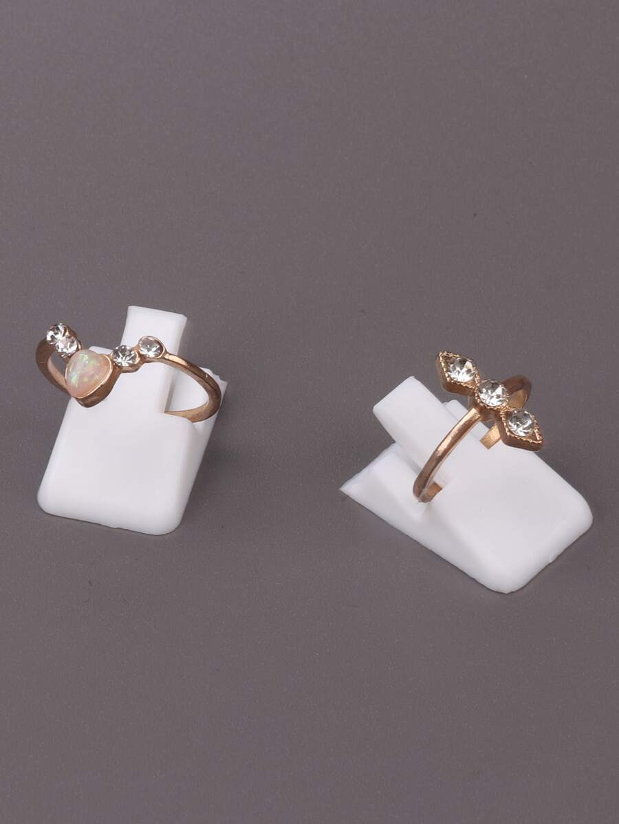 1 pieza Anillo Estante de almacenaje - Blanco - Ver 1