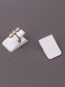 1 pieza Anillo Estante de almacenaje - Blanco - Ver 6