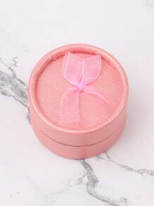 Small Round Jewelry Box/container 1pc Or 30pcs/pack - Pink - View 5