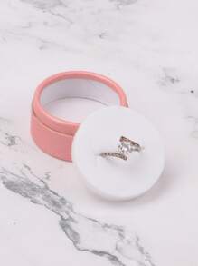 Small Round Jewelry Box/container 1pc Or 30pcs/pack - Pink - View 4