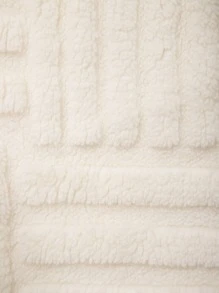 Miater 1 件幾何圖案蓬鬆提花枕套