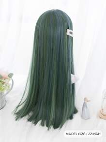 alicegarden Peluca sintética largo recto con tupe - Multicolor - Ver 2