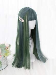 alicegarden Peluca sintética largo recto con tupe - Multicolor - Ver 4