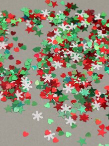 FULL BEAUTY 聖誕節1包亮片指甲藝術裝飾DIY指甲鑽石指甲裝飾品供應