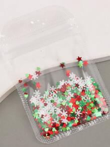 FULL BEAUTY 聖誕節1包亮片指甲藝術裝飾DIY指甲鑽石指甲裝飾品供應