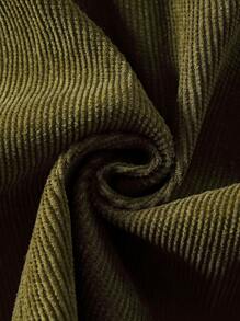 小女童花卉刺繡燈芯絨背帶洋裝