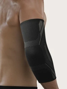 1PC Knitting Elastic Sports Tennis Elbow Brace For Men Women Fitness, Workout Indoor Outdoor. - Black - View 3