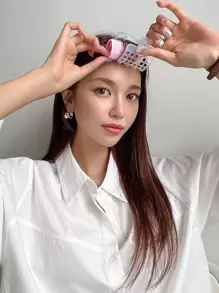 DAZY 粉色卷发器卷发器，用于自粘式卷发 - 粉色 - 查看 5