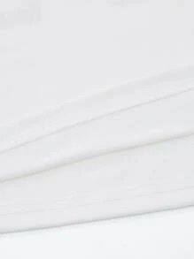 LittlestoMiddles 卡通和標語圖案T恤 - 白色 - 查看 6