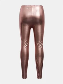 女孩2入組彈性腰帶緊身打底褲 - 彩色 - 查看 3