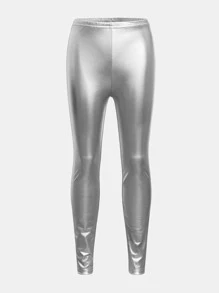 女孩2入組彈性腰帶緊身打底褲 - 彩色 - 查看 8