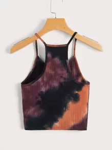 SHEIN EZwear Tie Dye Cami Top - Multicolor - View 2