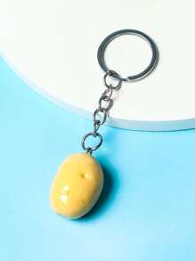 Potato Charm Keychains For Daily Use Key Decoration Gift For Friend Casual - Yellow - View 2