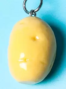 Potato Charm Keychains For Daily Use Key Decoration Gift For Friend Casual - Yellow - View 3