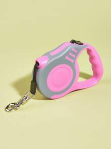 Dây xích thú cưng tự động 1 mảnh - Hồng - Xem 2