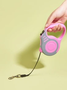 Dây xích thú cưng tự động 1 mảnh - Hồng - Xem 3