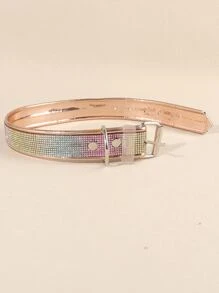 水鑽裝飾寵物項圈 - 彩色 - 查看 3