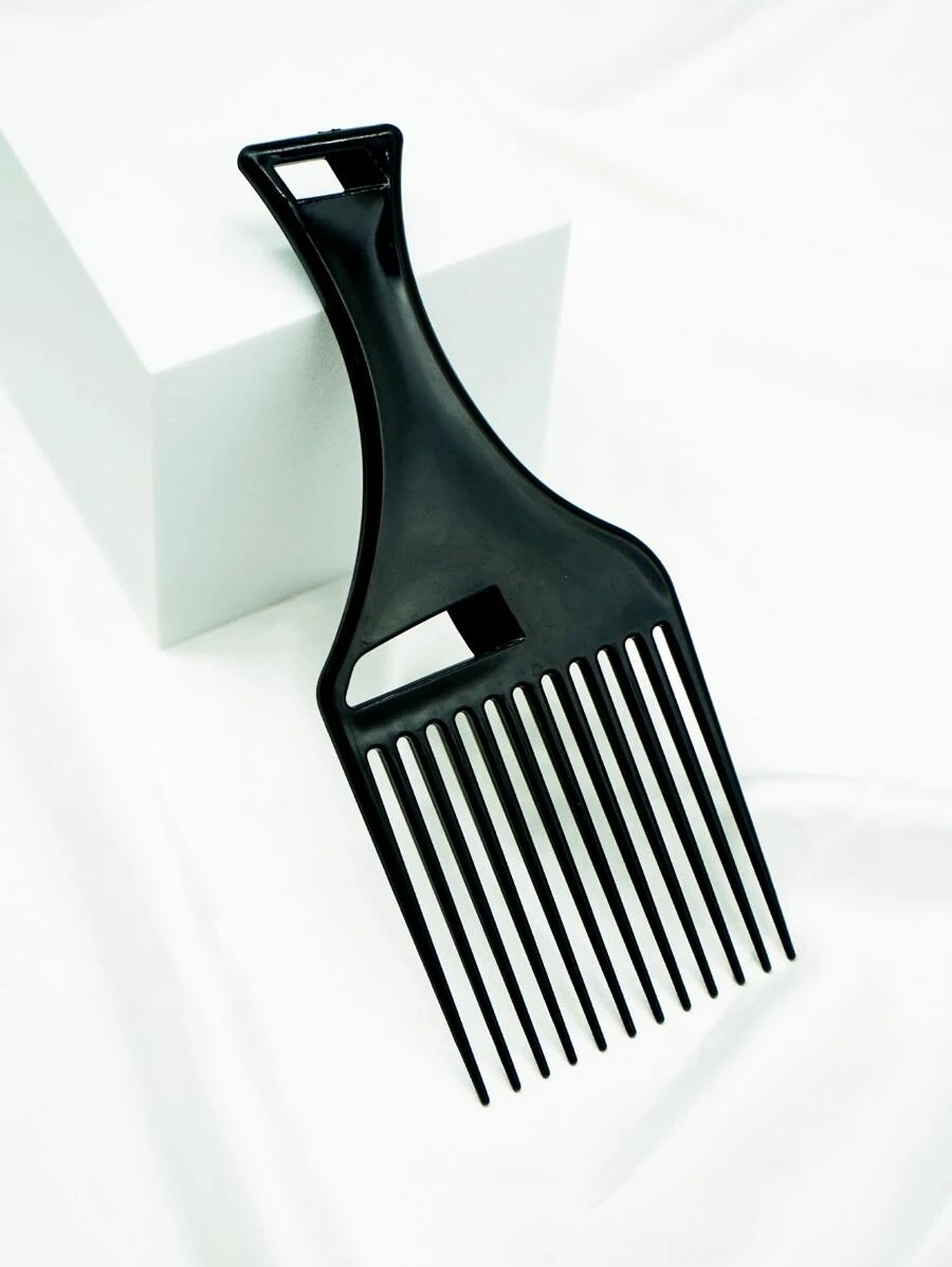 1pc Hair Pick Comb - Black - View 1