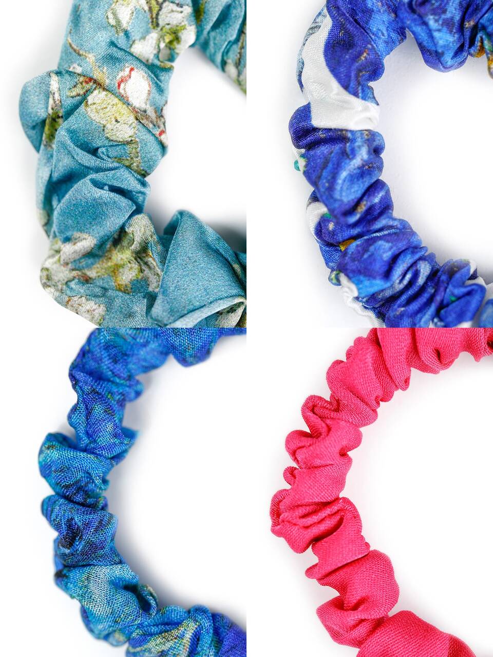 100% SILK RANDOM 1PC GRAPHIC PRINT SCRUNCHIE