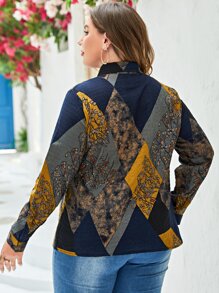 Mulvari Camisa con estampado floral con botón delantero - Multicolor - Ver 2