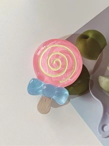 棒棒糖設計手機氣囊支架 - 粉色 - 查看 4