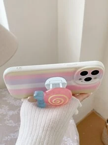 棒棒糖設計手機氣囊支架 - 粉色 - 查看 5