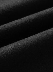 Manfinity 男士單排釦粗花呢花呢外套 - 黑色 - 查看 4