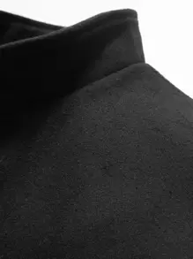 Manfinity 男士單排釦粗花呢花呢外套 - 黑色 - 查看 7