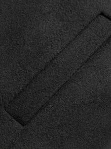 Manfinity 男士單排釦粗花呢花呢外套 - 黑色 - 查看 8