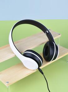可折疊有綫頭戴式耳機 - 黑與白 - 查看 7