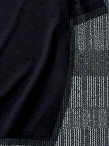 Manfinity Homme 男士手掌圖案撞色T恤 - 黑與白 - 查看 3