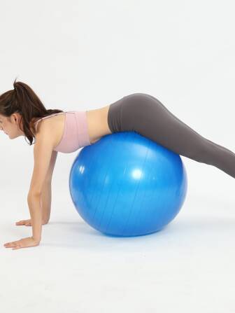 蓝色瑜伽健身球，健身球，厚瑜伽球，适合健身、减肥、怀孕、感官训练