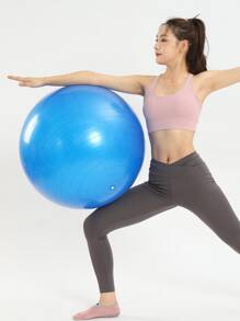 蓝色瑜伽健身球，健身球，厚瑜伽球，适合健身、减肥、怀孕、感官训练 - 藍色 - 查看 6