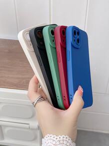 Apple Basic Phone Cases Neon 5pcs Solid Phone Case Compatible With IPhone15/15Plus/15Pro/15Promax - Multicolor - View 2