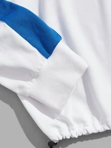 Manfinity RebelGame Áo nỉ Nam Nút Lá thư Sẵn sàng - trắng - Xem 4