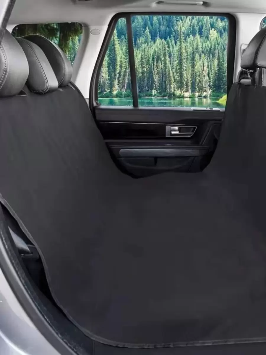 Đệm ghế sau xe hơi 1 mảnh - màu đen - Xem 1