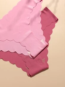 5pack Plain Scallop Trim Panty Set - Multicolor - View 6