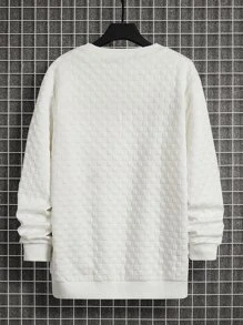 Aesthetic Post Áo nỉ Nam Lá thư Giải trí - trắng - Xem 2