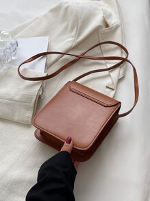 Mini Letter Embossed Flap Square Bag Lightweight Fashion White-Collar Workers College Work Business Commute Office Bags For Phone Bag With Free Wallet Phone Fluffy Bag Teacher Gifts Gift For Girlfriend Women Gifts Purses And Wallets Women Wallet Wallet For Women Gifts For Women Women's Wallet - Khaki - View 2