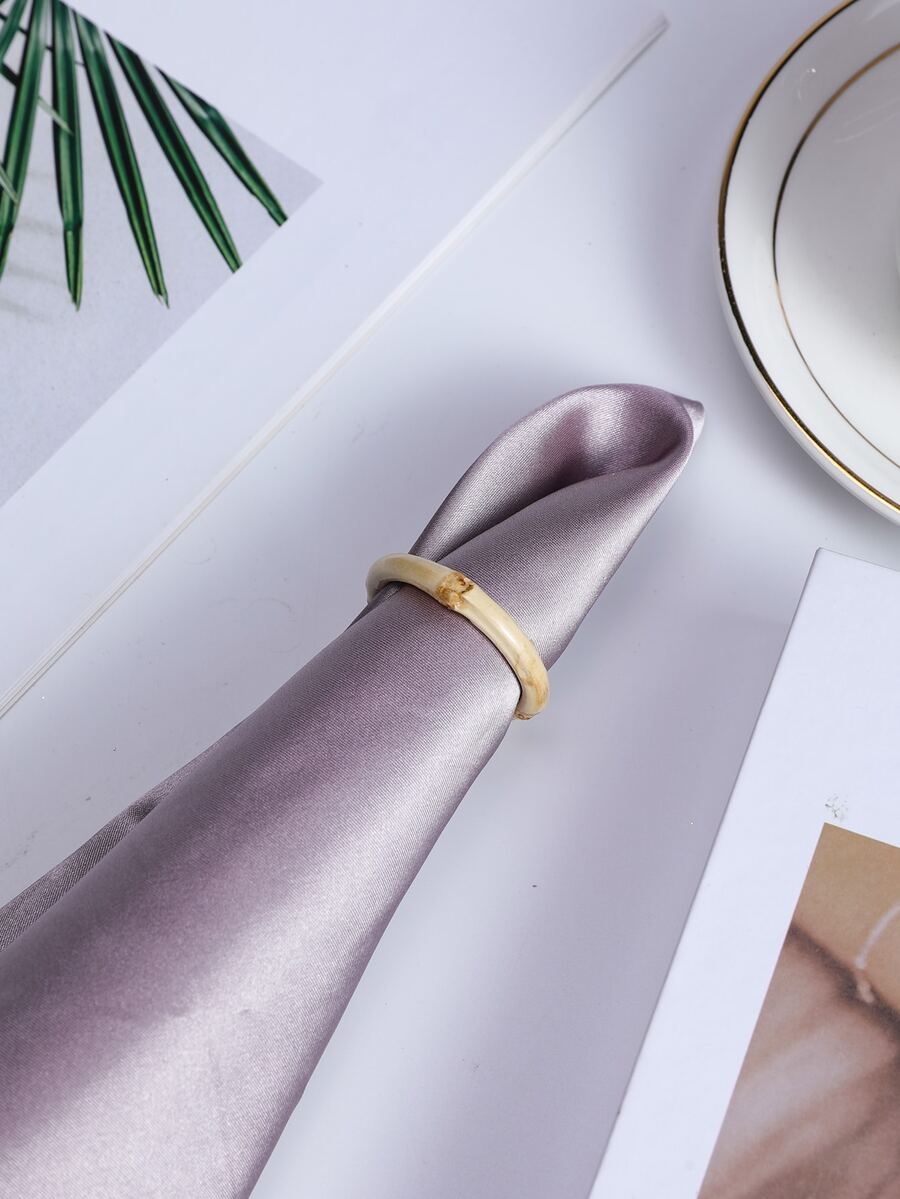1pc Minimalist Napkin Ring - Apricot - View 1