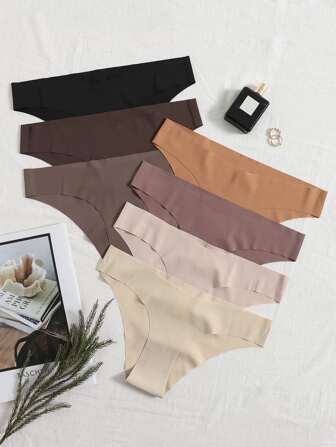 Shein Underwear&Sleepwear Basics 7 Packe Höschen Set mit No Show