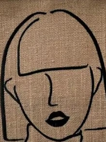 Figure & Letter Graphic Top Handle Bag - Brown - View 4