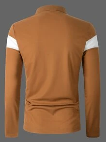 Manfinity Homme Men Cut And Sew Polo Shirt - Multicolor - View 2