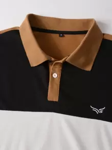 Manfinity Homme Men Cut And Sew Polo Shirt - Multicolor - View 3