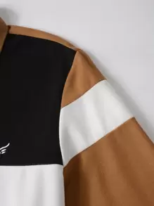 Manfinity Homme Men Cut And Sew Polo Shirt - Multicolor - View 6